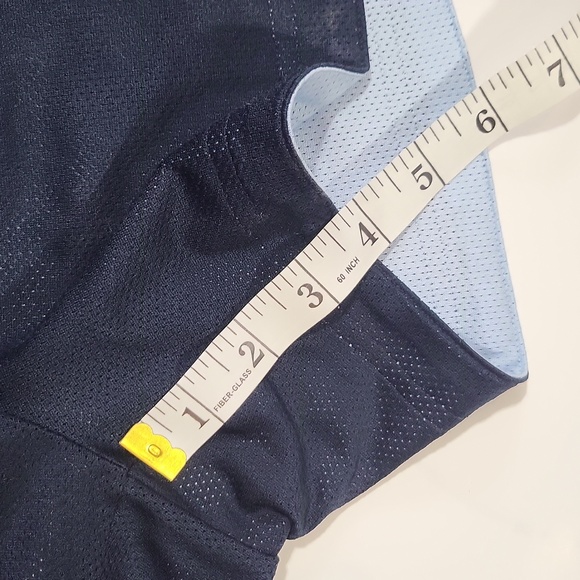 NIKE Dark & Light Full Coverage Blue Reversible Mesh Shorts w/ Drawstring Waist - Picture 13 of 14